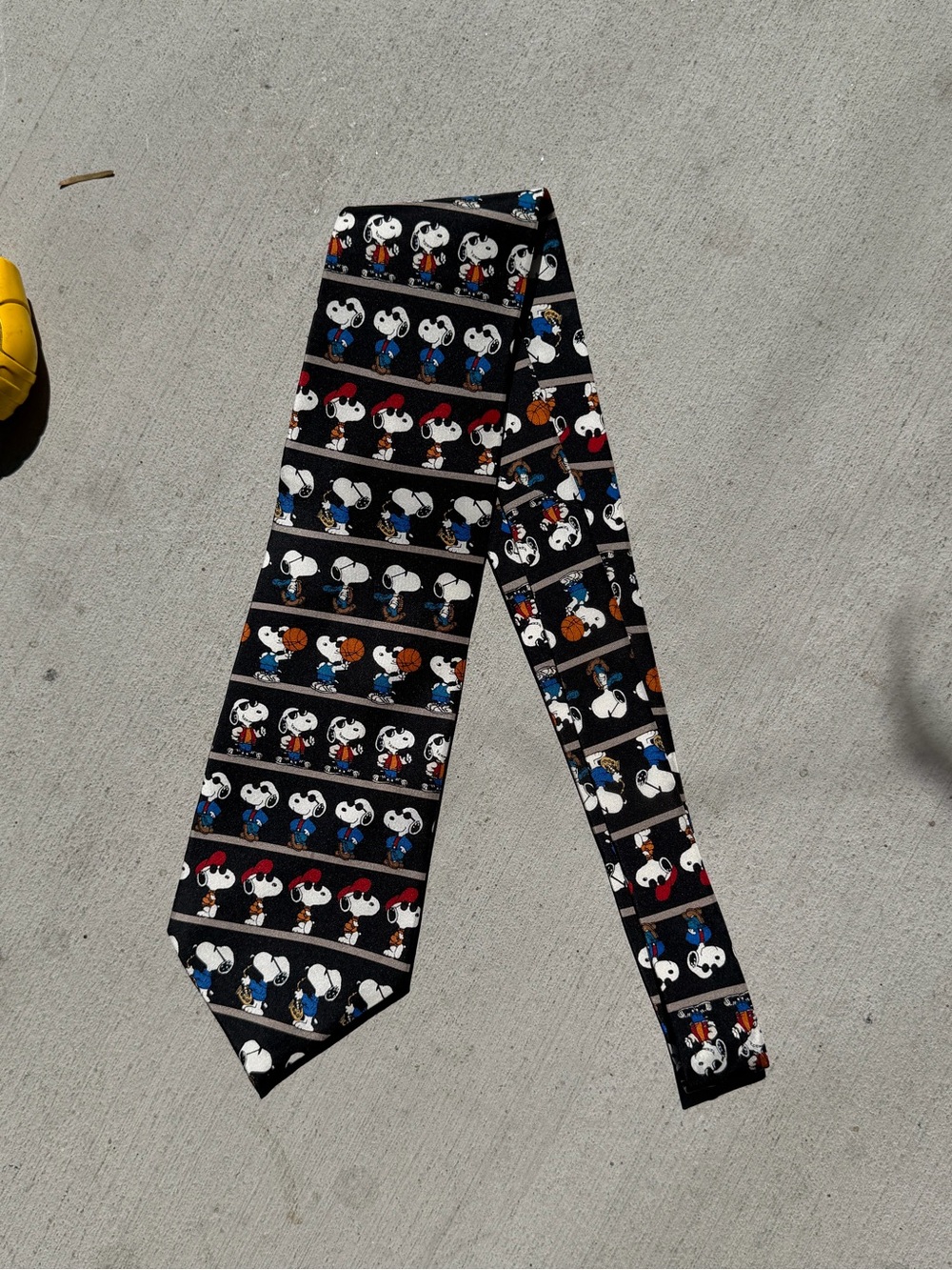 Vintage Snoopy Print Necktie